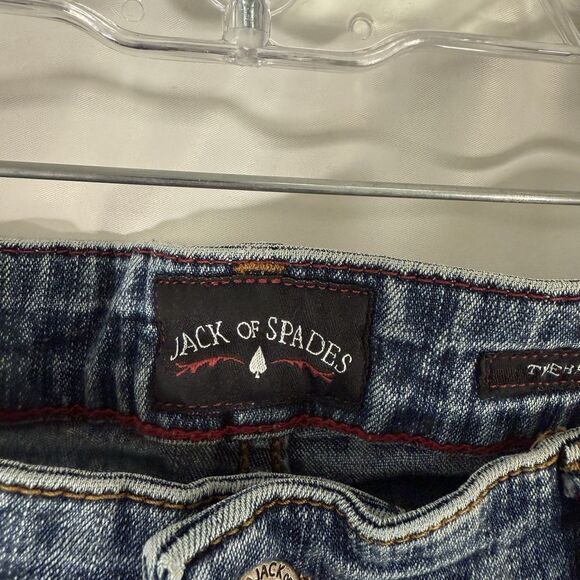 Jack of Spades Jeans Men's 36x34 (34x34) Medium Wash Blue Denim the High Roller - Picture 4 of 12